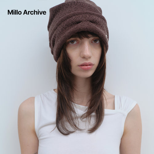 【rozalin同款】Millo Archive新款帽子美式复古无檐四季时尚网眼