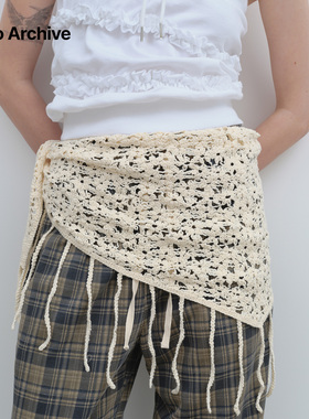 Millo Archive腰带纯色女士针织刺绣休闲腰封高腰潮2025新款