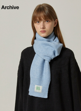 Millo Archive冬新品羊毛混纺男女围巾保暖防风围脖[胡意璇同款]