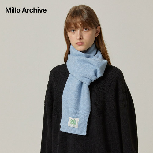 Millo Archive冬新品羊毛混纺男女围巾保暖防风围脖[胡意璇同款]