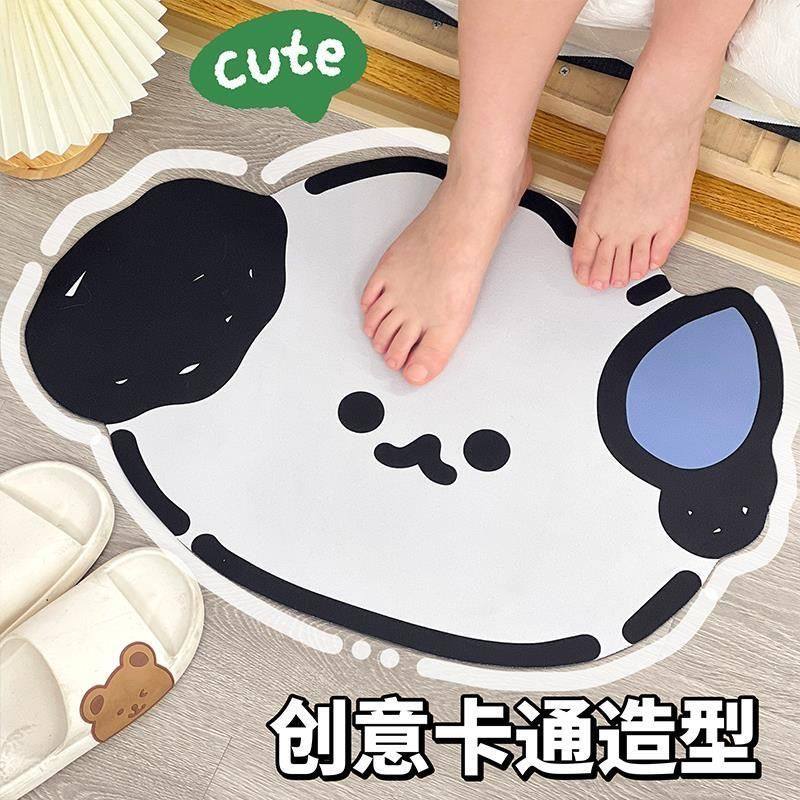 创意卡通硅藻泥软垫浴室吸水防滑速干地垫厕所卫生间门口耐脏脚垫,个性定制/设计服务/DIY,地毯/地垫定制,淘宝优惠券,粉丝福利购,淘宝优惠卷