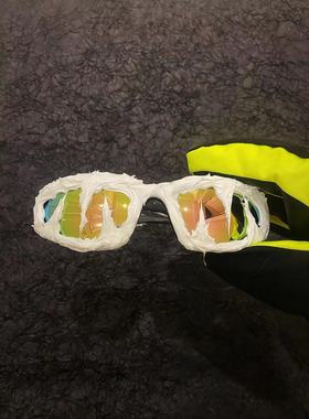 【限量款】Pi0neeR 前卫先锋墨镜 滴胶纯手工定制街头风【极光】