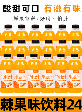 汐汐里特价沙棘汁果汁果味饮料夏季美味营养360ml*6瓶/12瓶/24瓶