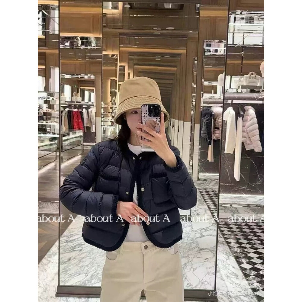 蒙家25ss M家新款ARISTEO女士小香风气质薄款羽绒服外套