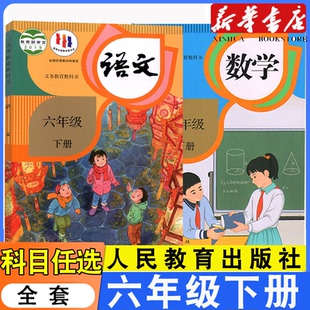 课本 社6六下语文数学人教部编版 2025适用小学6六年级下册语文数学课本人教版 教材教科书6六年级下册全套课本语文数学人民教育出版