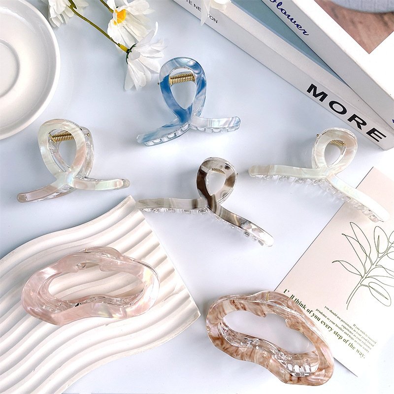 韩国东大门渐变抓夹跨境时尚鲨鱼夹大号多发量马尾夹后脑勺盘,饰品/流行首饰/时尚饰品新,民族风发饰,淘宝优惠券,粉丝福利购,淘宝优惠卷