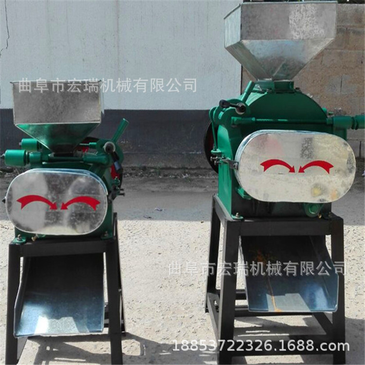 小型辊压破碎机 食品厂用花生碎粒机 家用大豆破碎机
