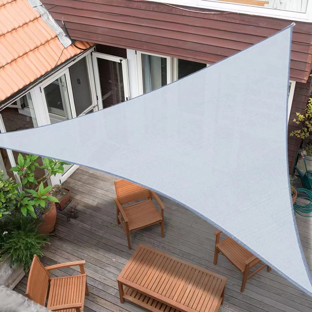 轩庆工厂现货供应HDPE聚乙烯三角形3.6x3.6x3.6m花园户外遮阳帆