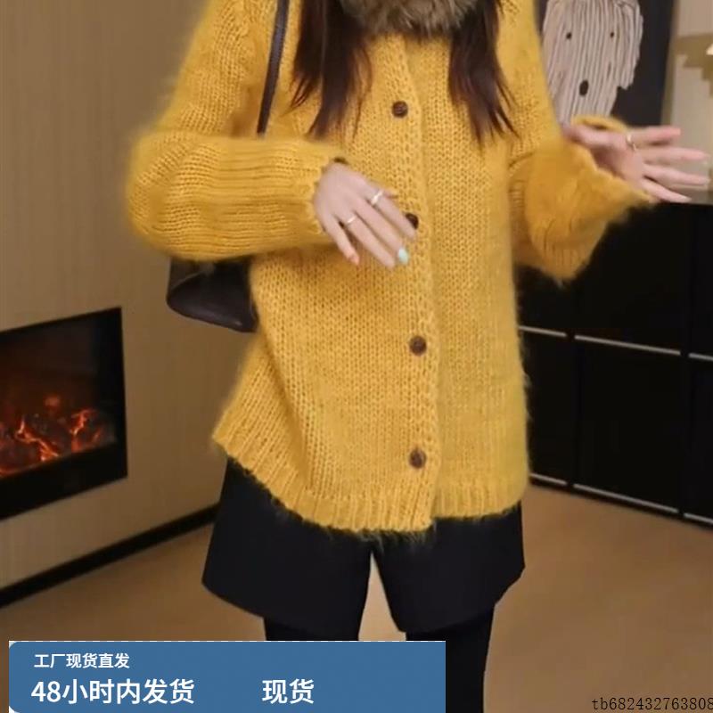 黄色气质设计感纯色长袖衬衫2025秋季新款修身高级感宽松上衣女款