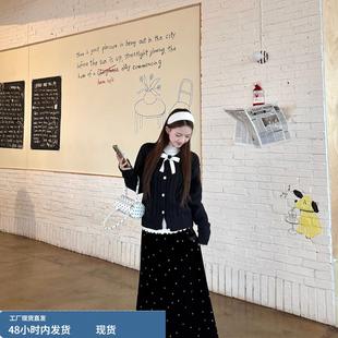 巨好看韩系独特漂亮冬装一整套女大码微胖mm显瘦套装裙毛衣三件套