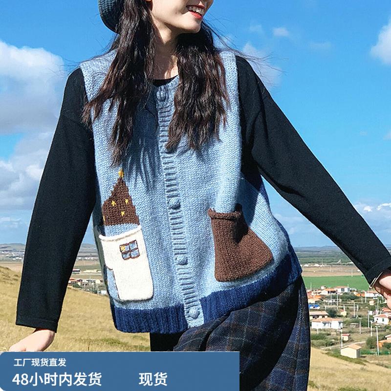 针织马甲开衫外套女春秋冬2025新款洋气外穿今年流行爆款背心马夹