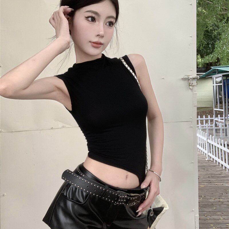 速发辣妹皮裤休闲短裤夏季黑色高腰热裤百搭小个子直筒阔腿裤子