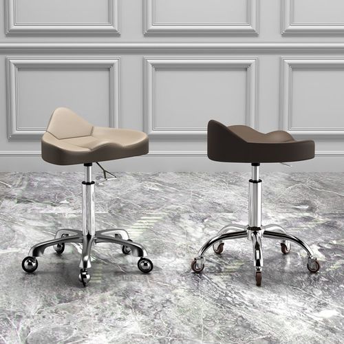 速发滑降用凳子可升专院轮美发美甲师理发店大工椅家用靠背椅