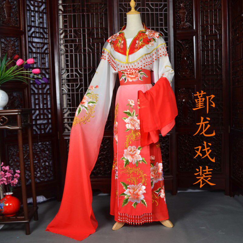 速发新品戏曲花旦贵妃服黄梅戏小姐戏服越剧上越公主娘娘花旦服装