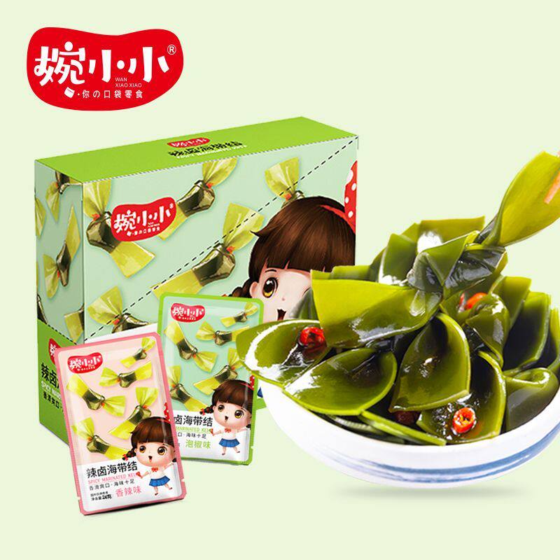 海带结海带扣泡椒味海味网红酸辣