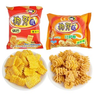 狗牙儿锅巴比萨卷35g 袋休闲膨化食品怀旧追剧8090后特产休闲食品