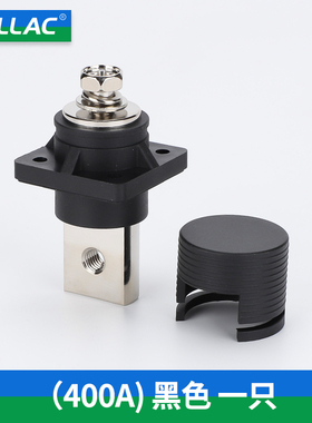 方形全铜400A大电流接线柱锂电池穿墙式内螺纹储能连接器接线端子