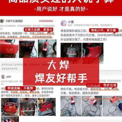 新品大焊270无气二保焊家用220v电焊二保焊两用一体工业焊机全铜