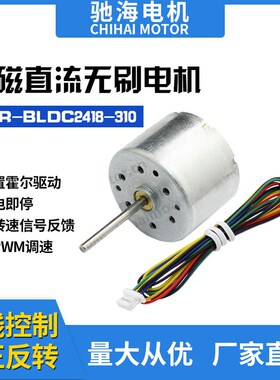 工厂直销 BLDC2418 310微型直流无刷高速马达长轴电压24V12V6V