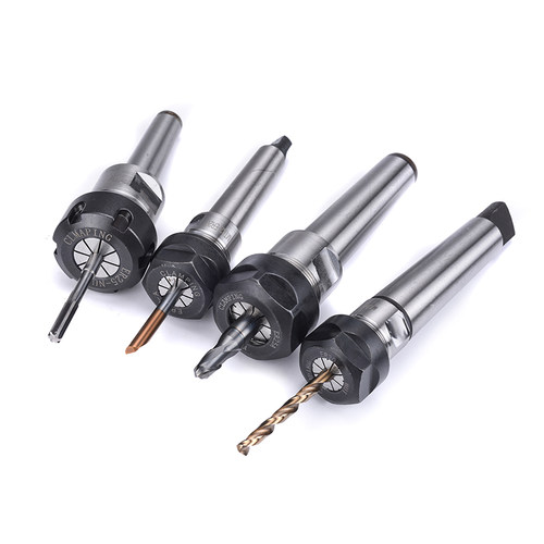 莫氏铣夹头刀柄钻夹头锥柄er筒夹刀杆扁尾型234号锥柄筒夹本体