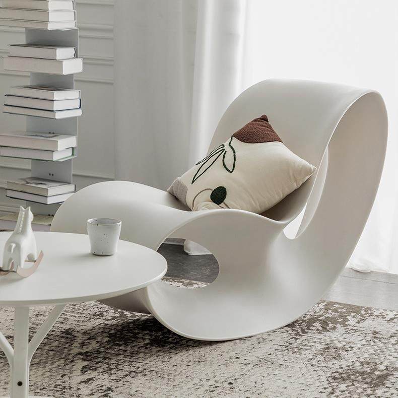 北欧摇摇椅创意网红懒人沙发椅设计师款单人休闲户外躺椅客厅家用