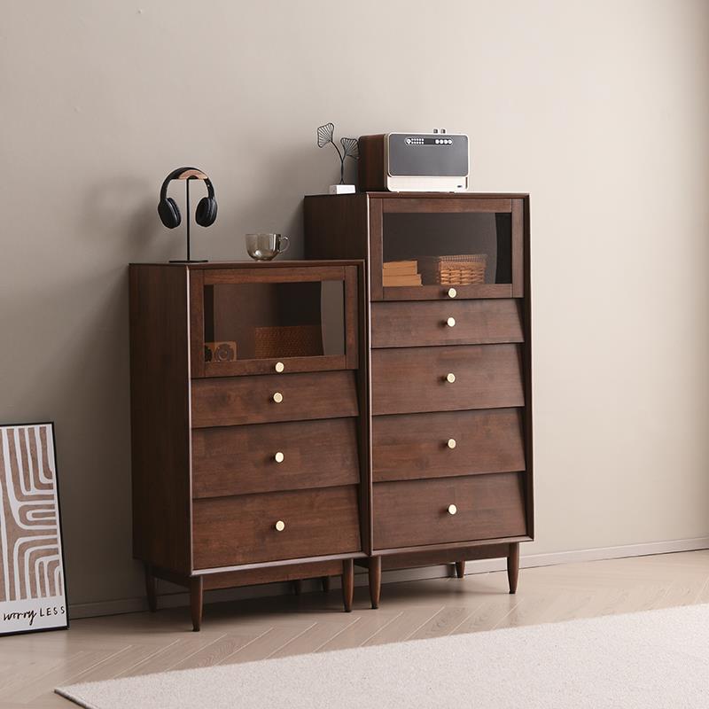 尚品全实木卧室五斗柜客厅斗柜简约现代家用五斗橱大容量衣柜北欧