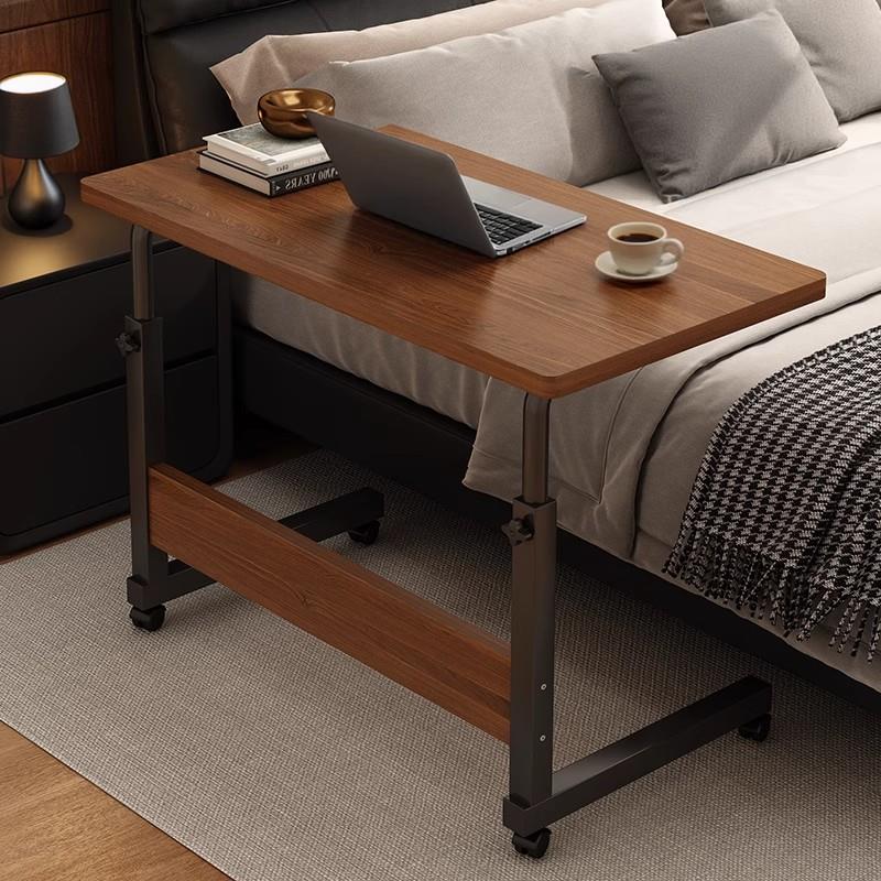 升降电脑桌可移动床边桌卧室家用学生学习写字书桌迷你工作台