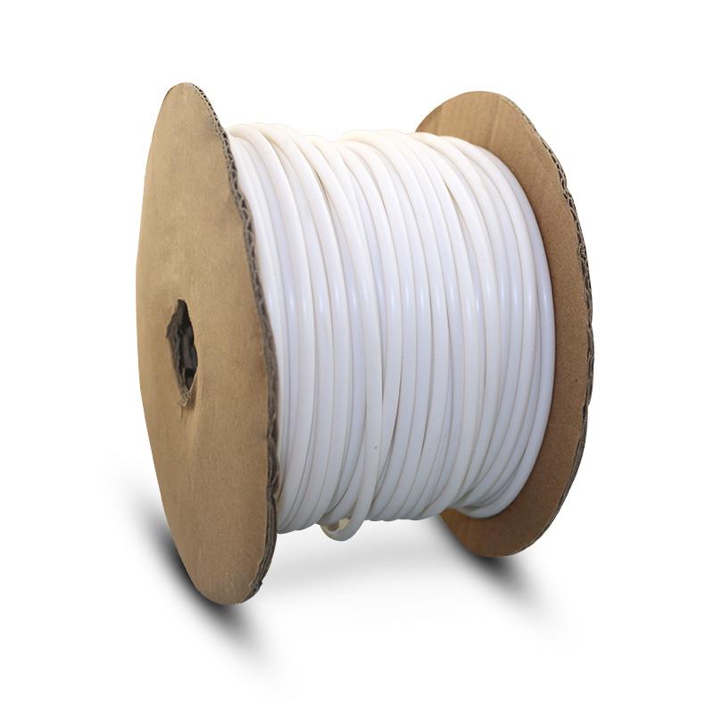 线 线号机号码管瓷白线 线号管PVC防水白色内齿梅花管电线 线0.5-