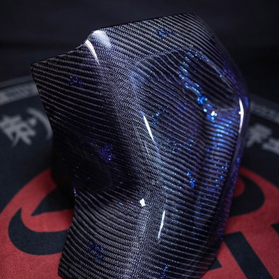 小牛电动车UQI/UB/U+系列车壳斜纹蓝丝N蓝箔碳纤维改装全套外壳