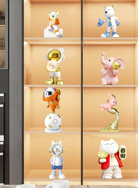 宇航员太a空人家居客厅酒柜装饰品摆件轻奢电视柜餐边柜暴力熊