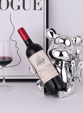 暴力熊酒柜装饰品摆件现代轻奢酒架玄关客厅电Q视柜家居创意工艺