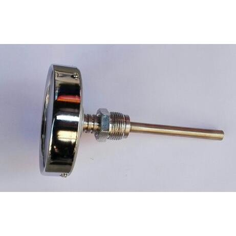 0-300度双金属温度计接头在背面螺纹m27x2 表盘直径100mm wss-401