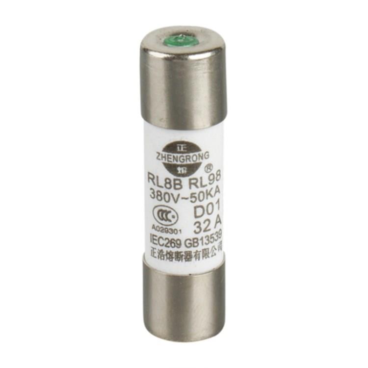 正熔RL8B-125熔断器80A 100A 125A螺旋式熔断器 熔断芯 保险管