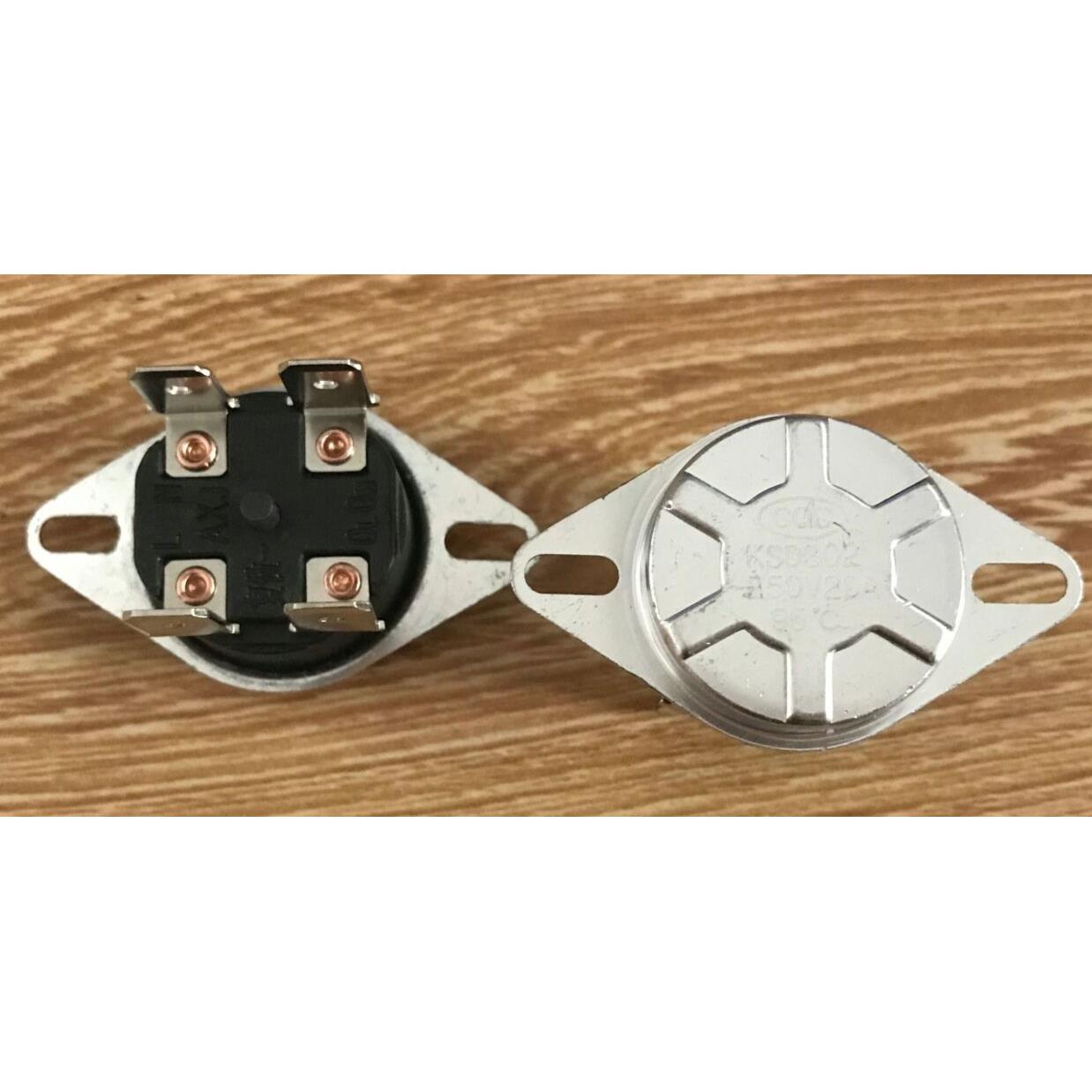 跳电温控 KSD302T 92度 95度 20A 圆形四脚 电热水器温度控制开关