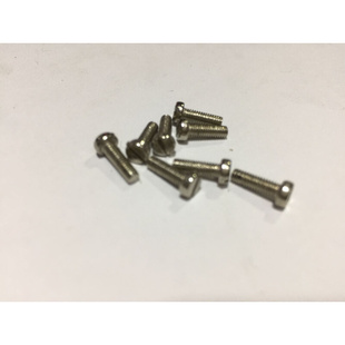 铜镀镍螺丝 精密仪器 柱头一字螺钉 M2M2.5M3M 仪表螺丝钉gb65元