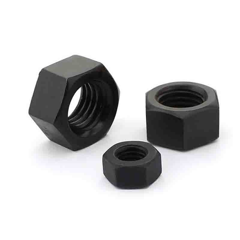 。黑色8级细牙六角螺母M8M10M16M18M22M24M27M30M33*1x1.25x1.5x2