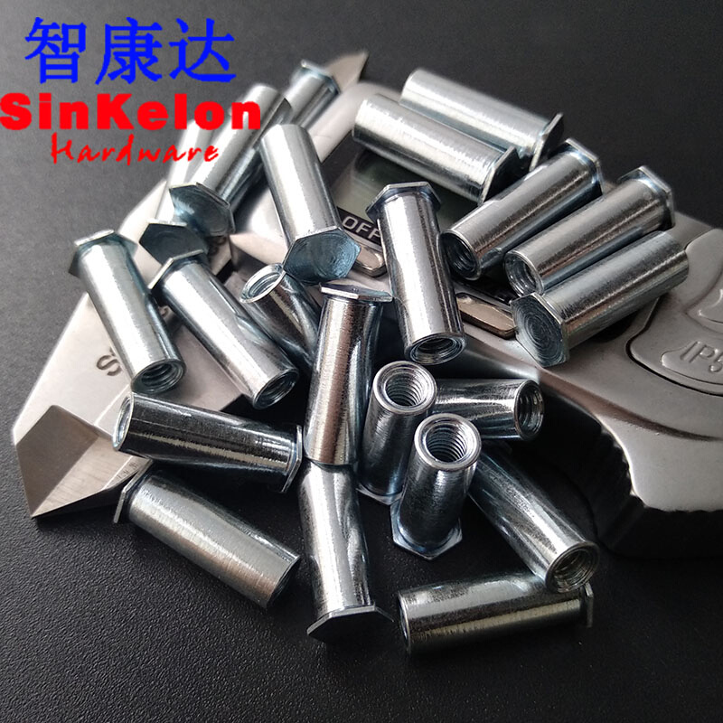 。小底孔6盲孔压铆螺母柱压铆件铆柱BSO 碳钢 M4*4*5*6*7*8*10~45