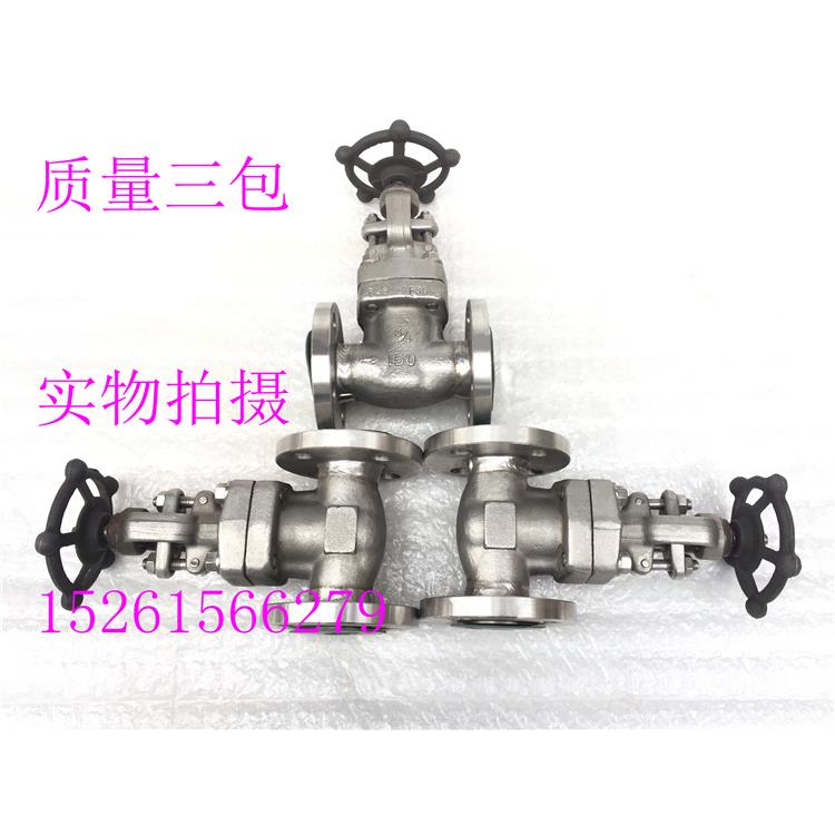 J41W-150LB不锈钢美标法兰截止阀304锻钢硬密封截止阀闸阀DN15-50