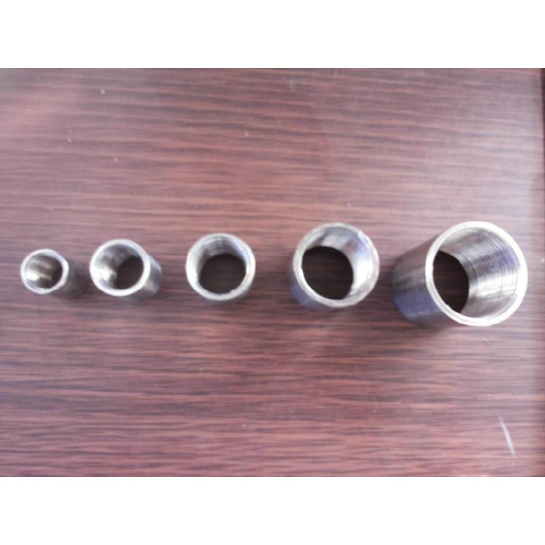 直销304不锈钢光面束接通丝管箍光丝抛光管接头DN15 20 32 25