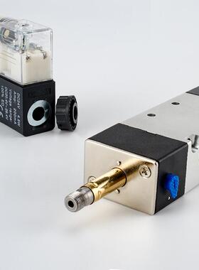 双线圈三位五通电磁阀精品4V130C-06 4V230C-08 4V33C0-10 4V430C