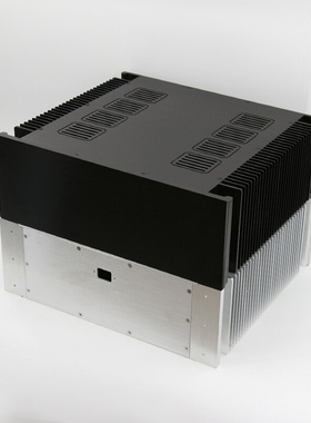 。BRZHiFi -全铝机箱 精工全银色 两侧散热功放机箱4315A