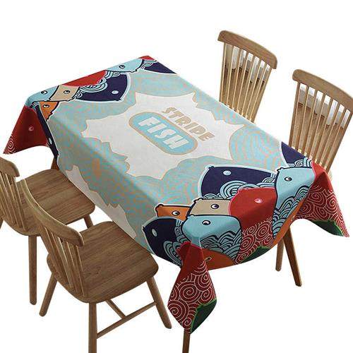 珍珠松桌布布艺欧式防水家用写字台棉麻加厚化妆台长长方形餐桌布