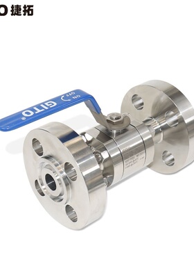 GITO捷拓DN25 1500LB法兰球阀BH-25-1500RJ-PK高压直通三片式球阀