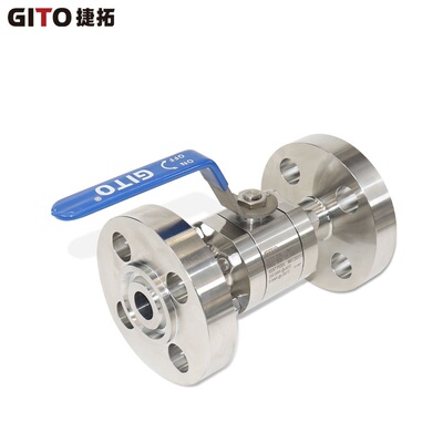 GITO捷拓DN25 1500LB法兰球阀BH-25-1500RJ-PK高压直通三片式球阀