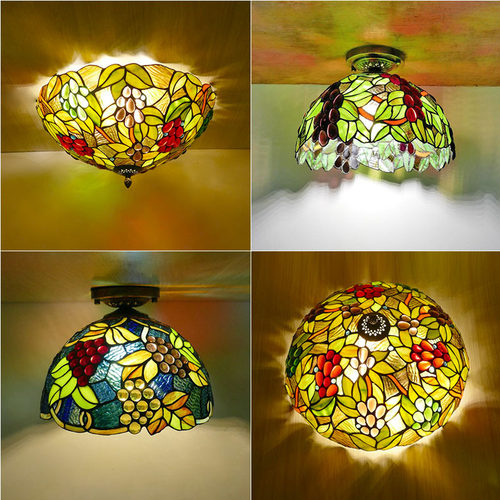 现代led吸顶灯 简约卧室灯铁艺创意艺术客厅餐厅书房葡萄吸顶灯具