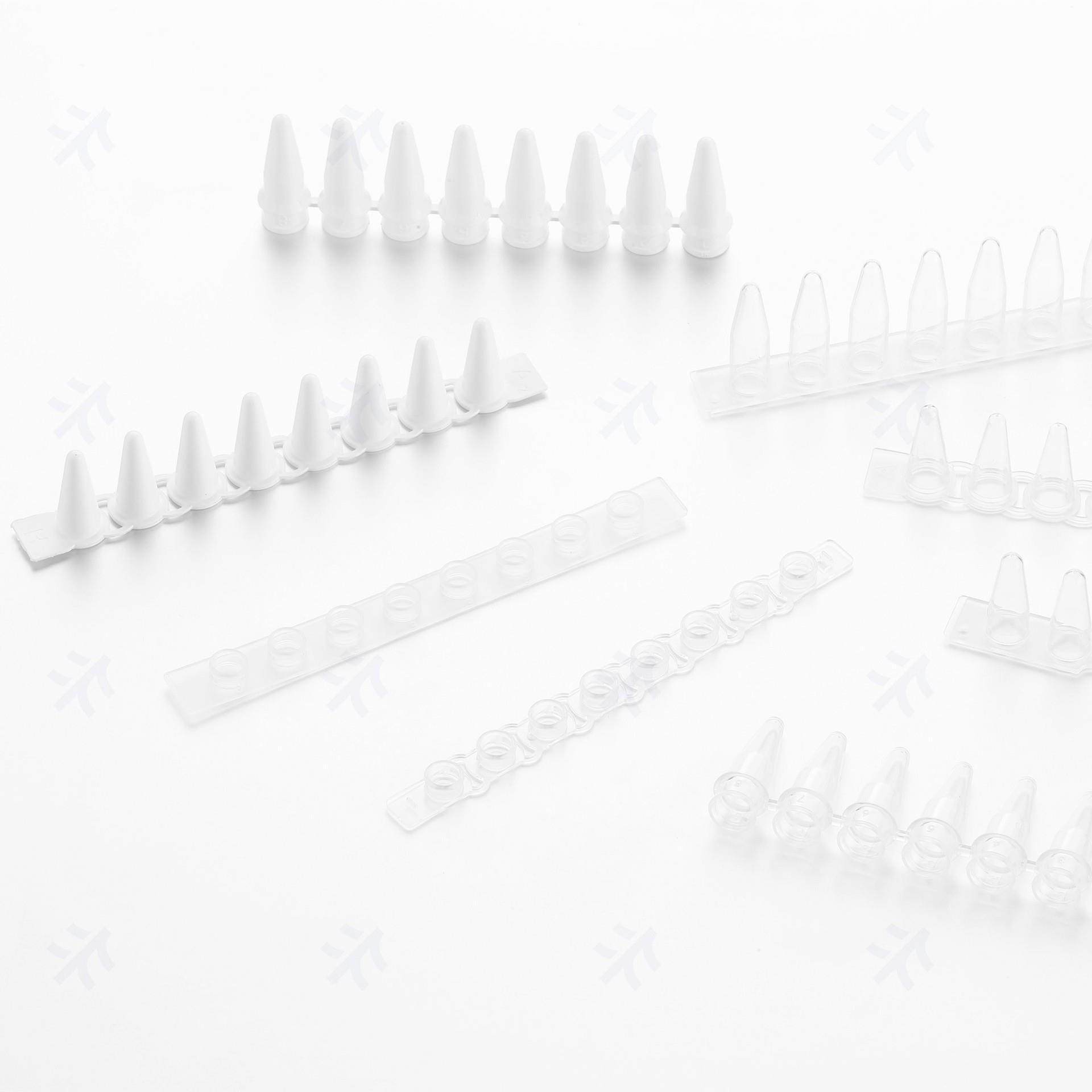 密封平盖透明pcr管实验室生物耗材3310203Virya0.2mLPCR8联排管盖