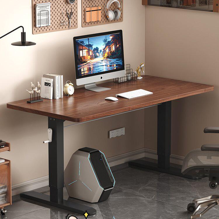 升降桌子电脑桌台式卧室实木书桌学生家用写字桌儿童学习桌办公桌