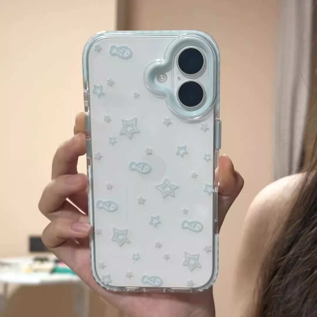 适用星星小鱼苹果手机壳