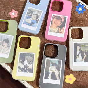 苹果磨砂果冻二合一ins风纯色适用iphone17手机壳16promax新款15情侣14pro全包13简约12/11硅胶xr防摔保护套