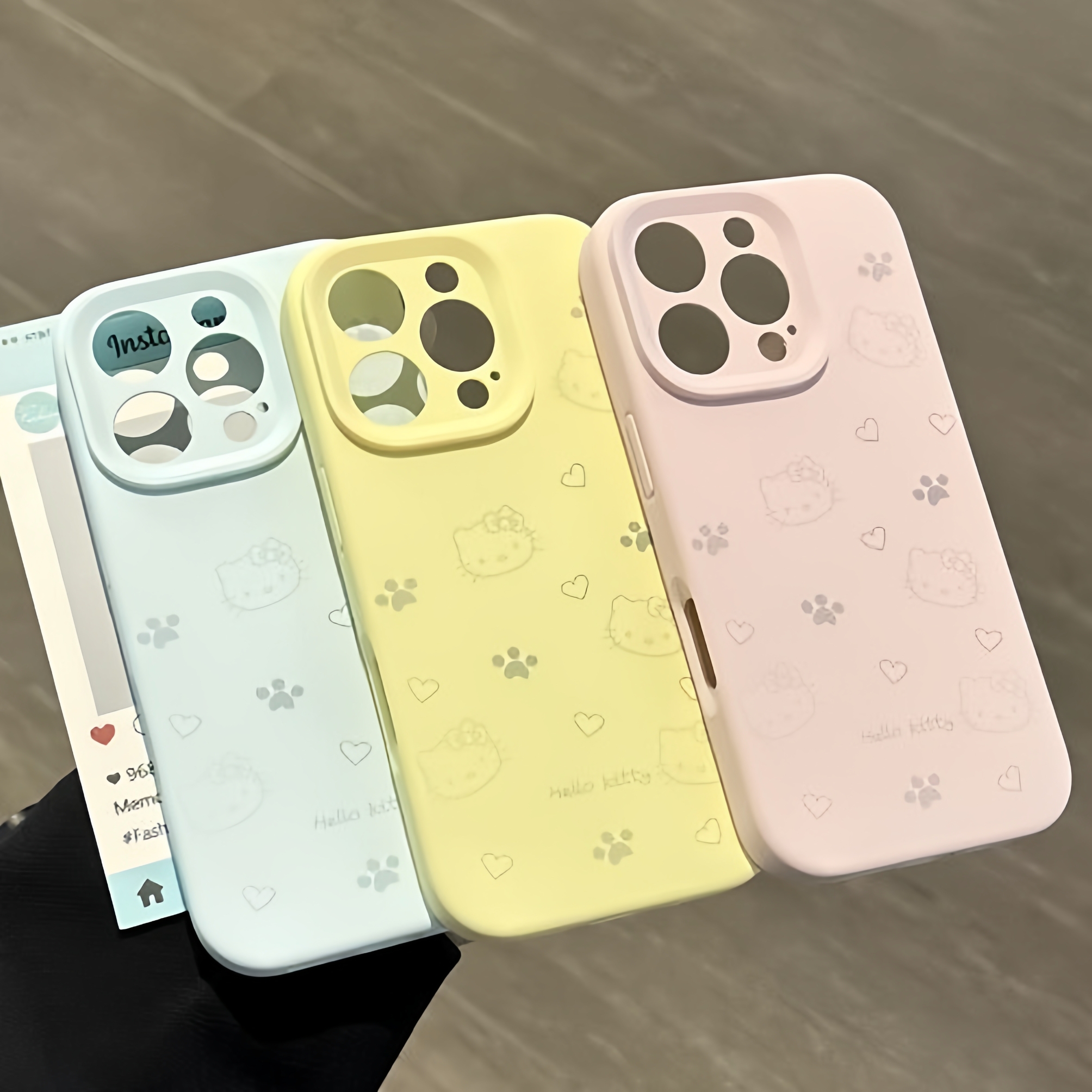 满屏爱心猫爪苹果手机壳适用于iPhone16promax保护套17Air软壳15PLUS苹果14/13/12/11可爱卡通硅胶糯米壳